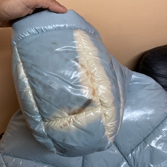 NOIZE Cruelty Free Outerwear Cropped Fit Puffer Jacket “Ice Blue” Size Large - Picture 13 of 13